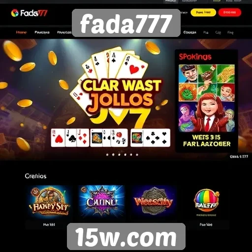 explorando a interface do site fada777